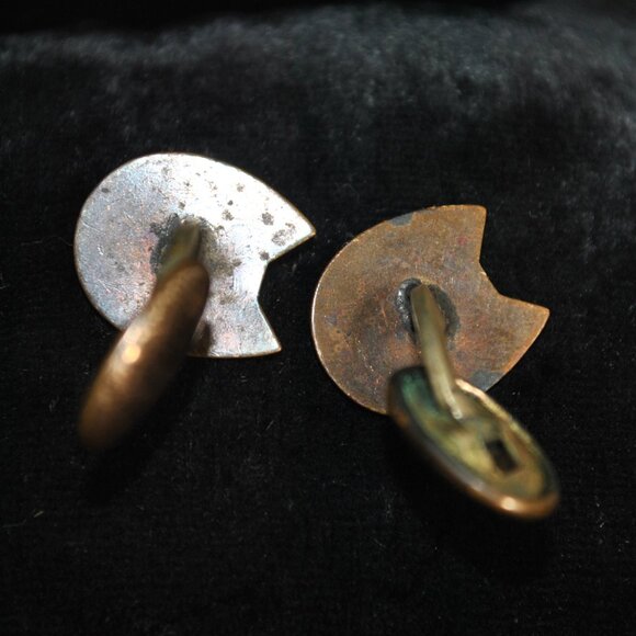 Antique Gold-filled Engraved "Artist's Palette" Cufflinks - Picture 7 of 10